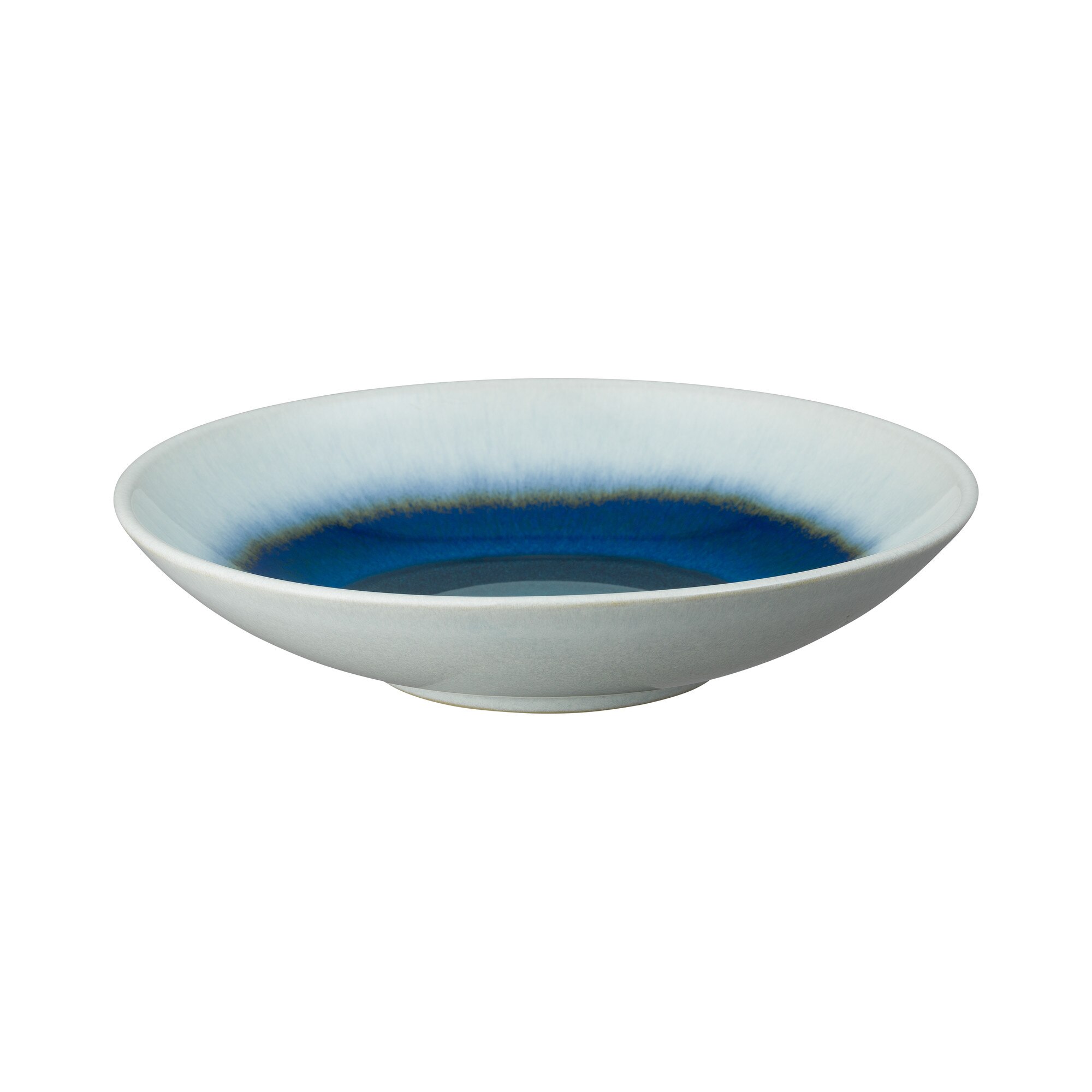 Product photograph of Statements Ombre Blue Medium Serving Bowl from Denby Retail Ltd